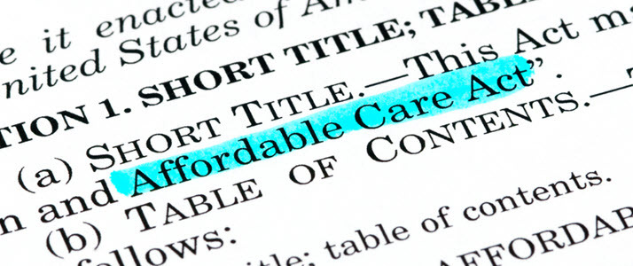 Photo of a page of Affordable Care Act legislation Photo of a page of Affordable Care Act legislation