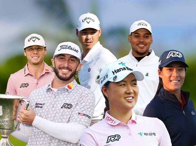 Group photo of professional athletes who are ADP ambassadors wearing ADP branded clothing