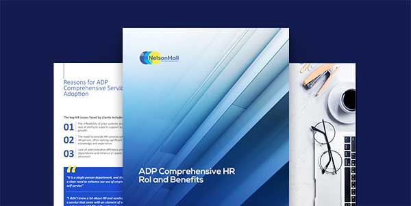 Image of the cover of the ADP Comprehensive HR RoI and Benefits report