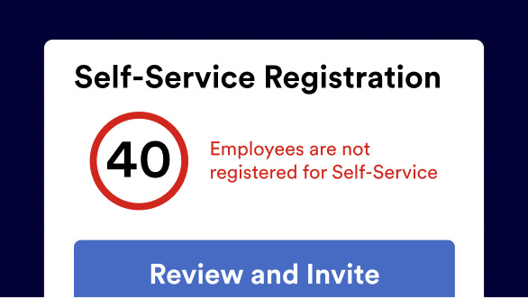 ADP Workforce Now Self-Service Registration notification