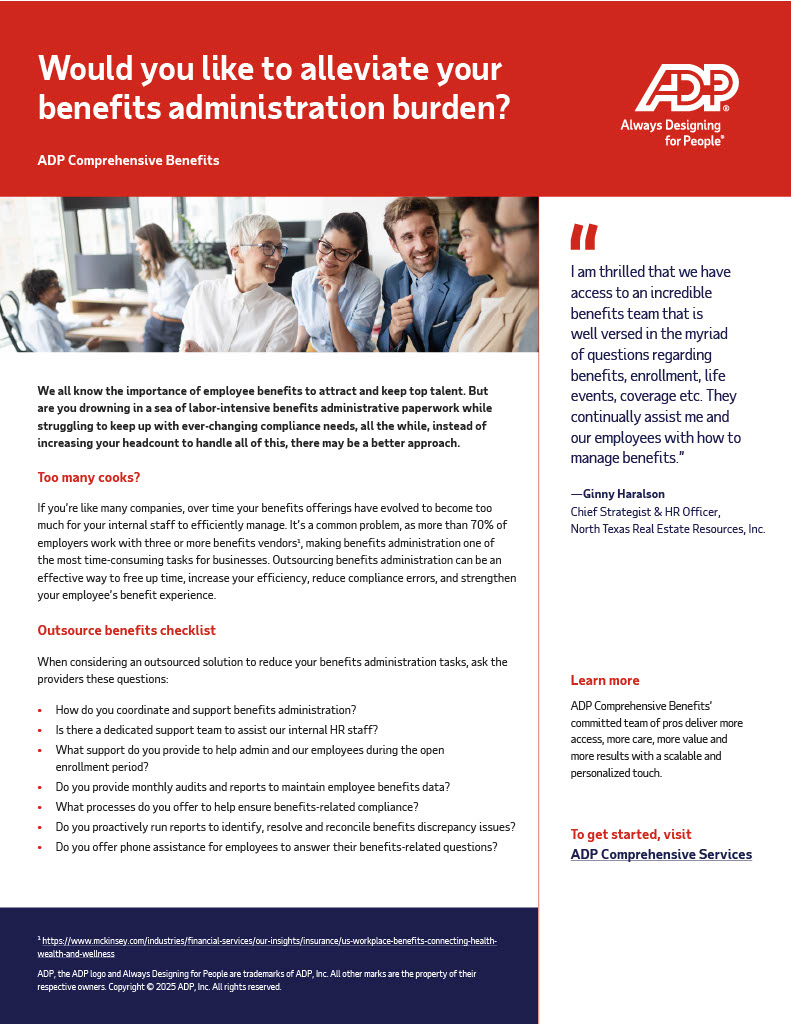 Infographic  Would You Like to Alleviate Your Benefits Administration Burden?