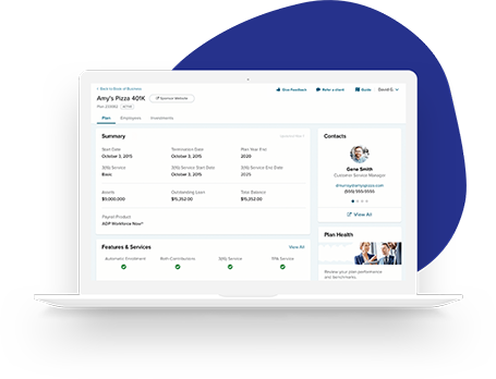 Advisor Access Administration screen