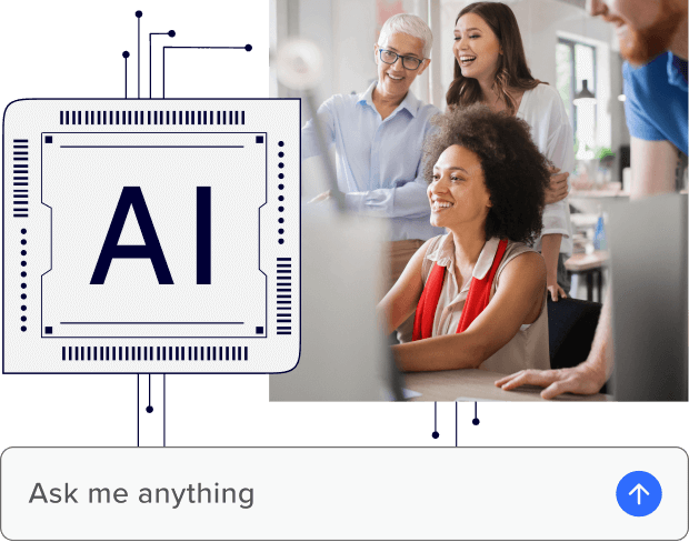 Employees engage with ADP's AI through a conversational interface, using it to ask questions and get helpful insights.